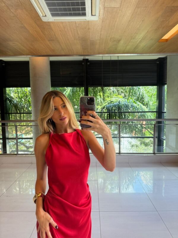Vestido Regata Drapeado - Imagem 4