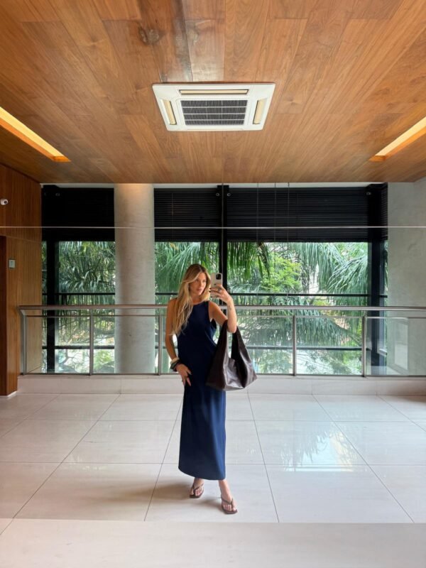 Vestido Midi Reto Crepe - Imagem 2